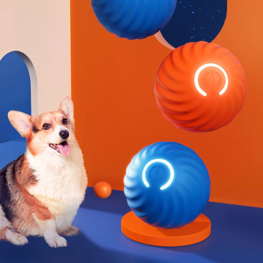 Bouncing Rolling Ball Electronic Interactive Pet Toy for Puppy