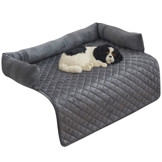 Dogs Bed Cats Mats Couch Cover for Dogs Sofa Style Luxurious Mat for Pets Nonskid Bottom Perfect on Dog Cat Cage or in the Car