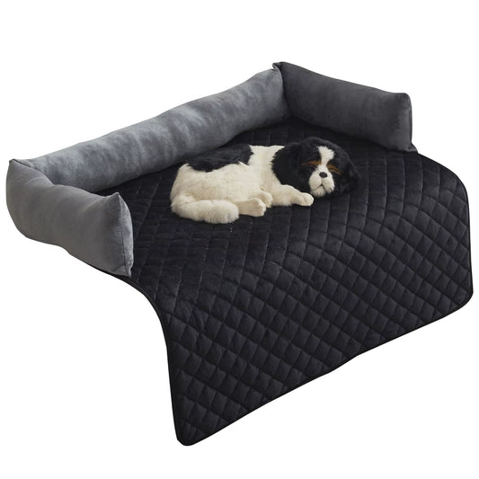 Dogs Bed Cats Mats Couch Cover for Dogs Sofa Style Luxurious Mat for Pets Nonskid Bottom Perfect on Dog Cat Cage or in the Car